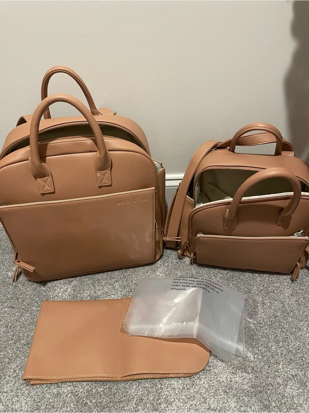 Ayla & co cafe Baby Diaper Bag Backpack - Chic Everyday Carry